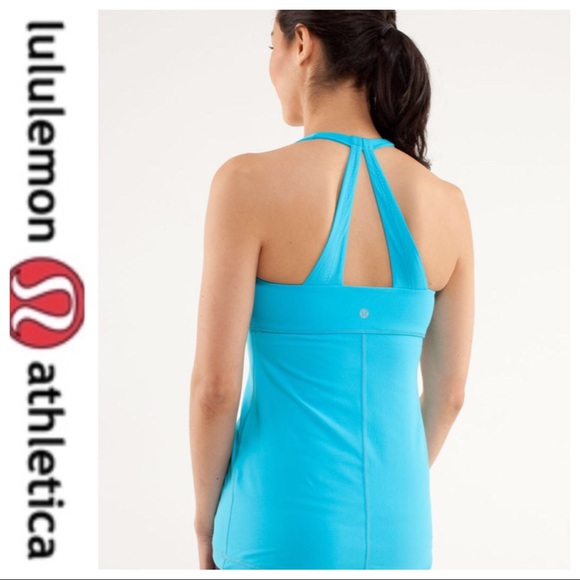 💕SALE💕Lululemon Blue Scoop Me Up Tank 11 - Picture 3 of 10